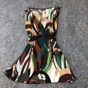 Y2K BCX Top Babydoll Medium Fairy Groovy Drape Twist Retro 60s 70s Brown Indie